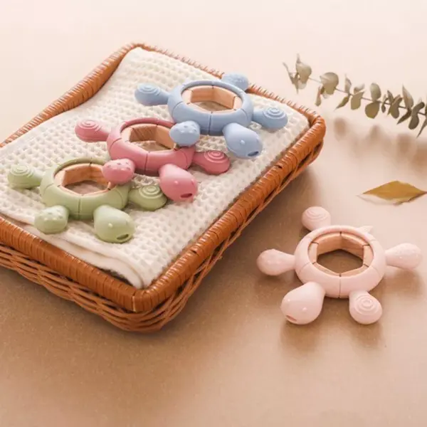 Silicone Turtle Teether for Babies