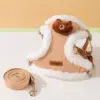 Winter Warm Dog Harness Leash Set