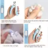 Pet Nail Clippers with LED Light – Electric Nail Grinder for Dogs and Cats