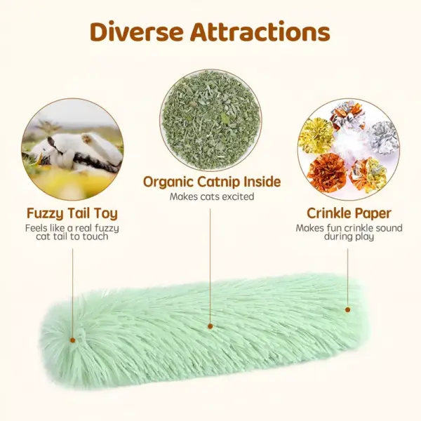 Interactive Catnip Plush Pillow Toy