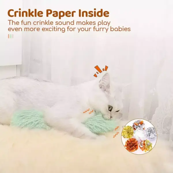 Interactive Catnip Plush Pillow Toy