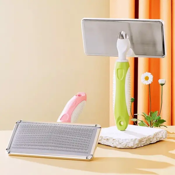 Stainless Steel Dog Comb and Hair Remover Brush for Dogs & Cats