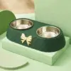 101046-f7fd18.webp Bow-tie Stainless Steel Double Pet Bowl