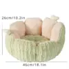 Fluffy Cat & Puppy Bed - Plush Winter Pet House & Cushion