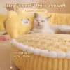 Warm and Cozy Donut Cat Bed for All-Season Comfort