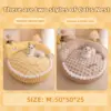 Warm and Cozy Donut Cat Bed for All-Season Comfort