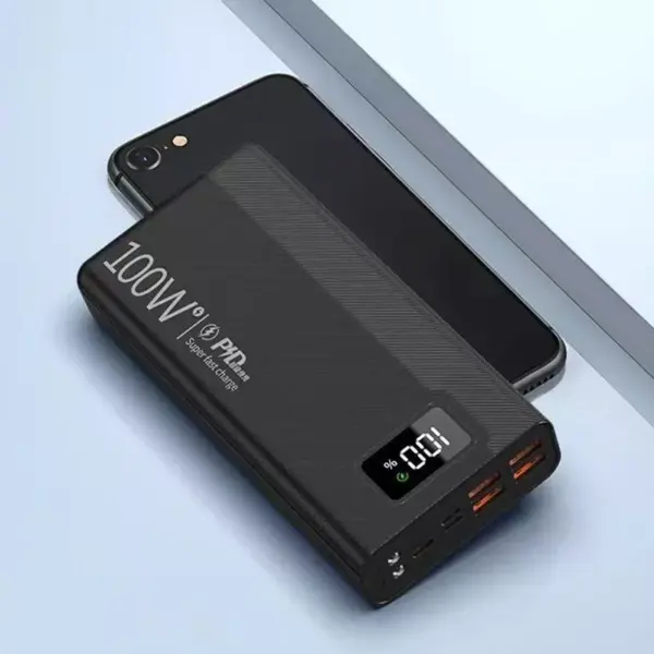 101240-0035cc.webp 100W Super Fast Charging 50000mAh Power Bank with 4 USB & Wireless Charging