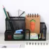 Stylish 3-Compartment Metal Pen Holder & Desk Organizer