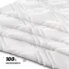 Elegant White Diamond Tufted Shower Curtain: Chic Farmhouse Style