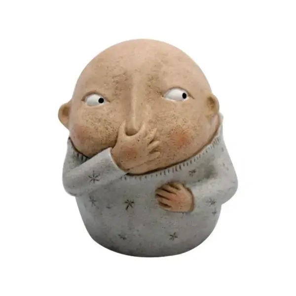 103197-14b721.webp Charming Resin Boy Nose-Plugging Sculpture