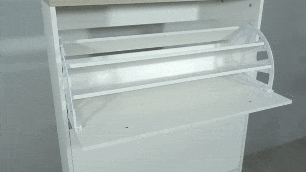 3 3-Drawer Flip Shoe Cabinet with Bench
