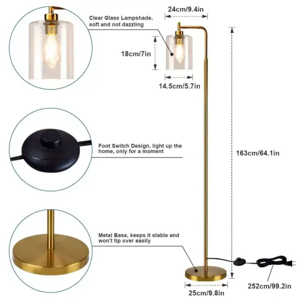 103463-45023f.webp Elegant Nordic-Inspired Metal LED Floor Lamp with Glass Shade