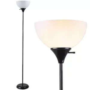 LED Torchiere Floor Lamp 71" - Modern Uplighting for Bedroom and Living Room