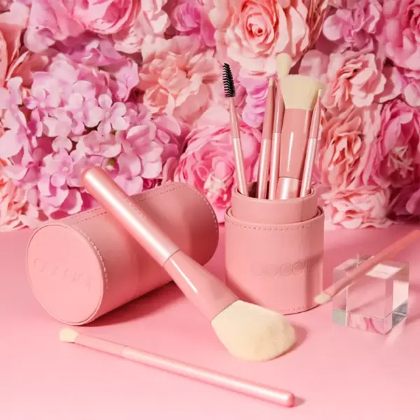 Professional 8-Piece Pink Makeup Brush Set