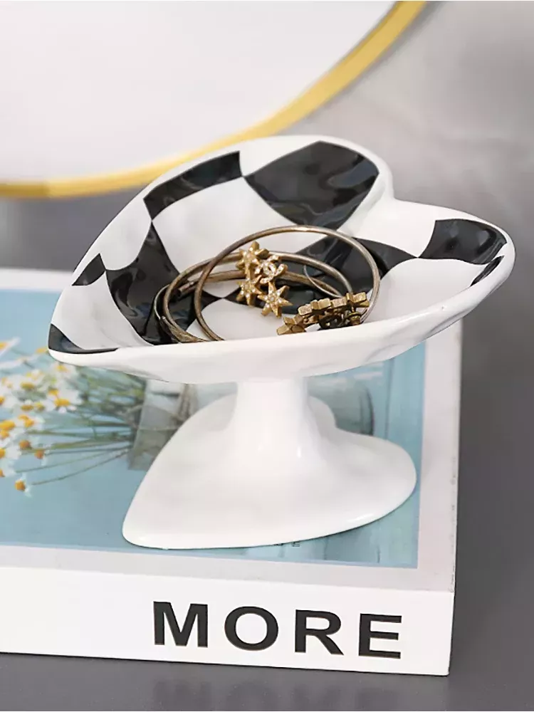 S8f553db68808423fbe2285478d6a96f2w Heart-Shaped Ceramic Tray: Jewelry & Cosmetic Organizer