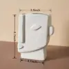 Creative Nordic Ceramic Face Vase