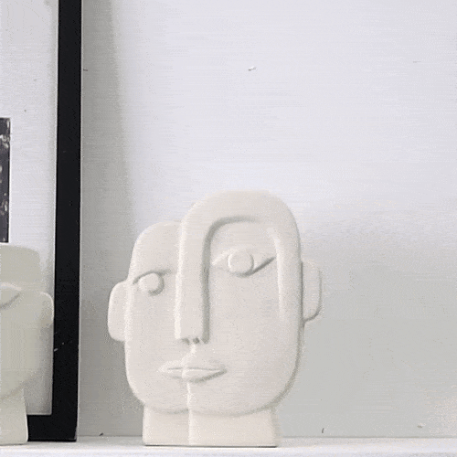 Creative Nordic Ceramic Face Vase