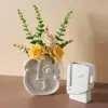 Creative Nordic Ceramic Face Vase