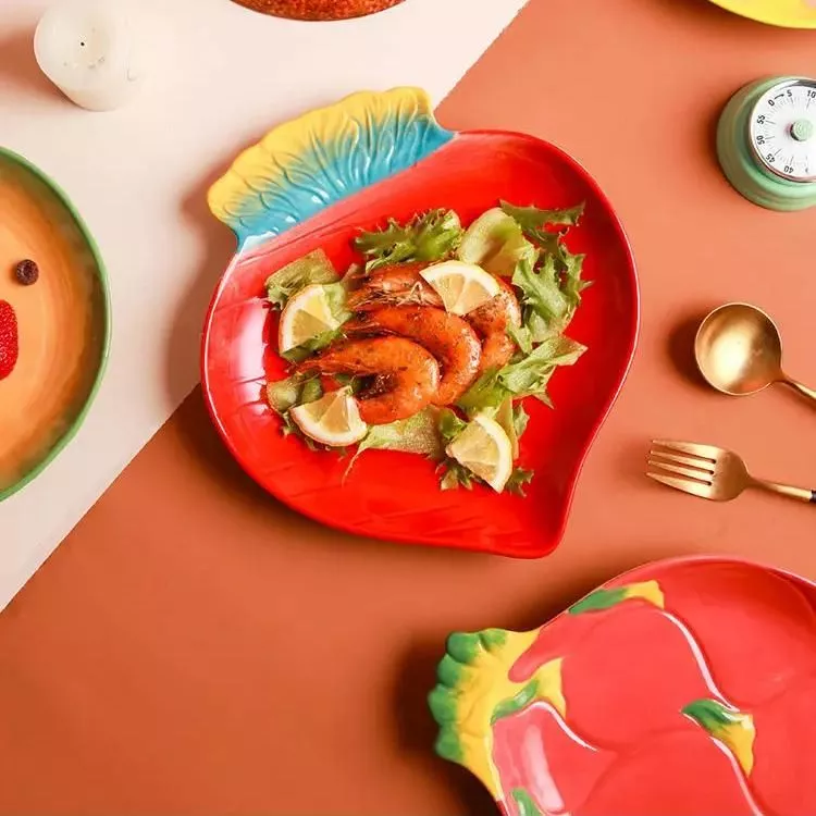 Creative Ceramic Fruit-Shaped Salad Plate