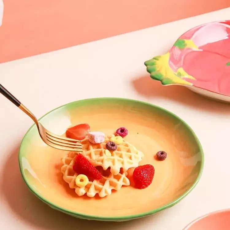 Creative Ceramic Fruit-Shaped Salad Plate