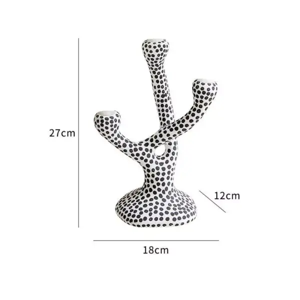 97416-754373.webp Modern Ceramic Candle Holder with Polka Dot Pattern