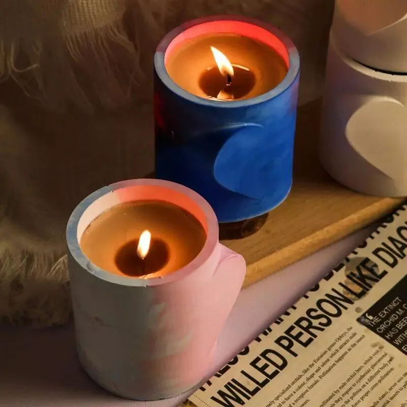Love Heart Resin Candle Holder Mold