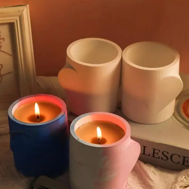 Love Heart Resin Candle Holder Mold