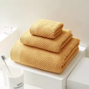 3-Piece Soft Cotton Bath Towel Set