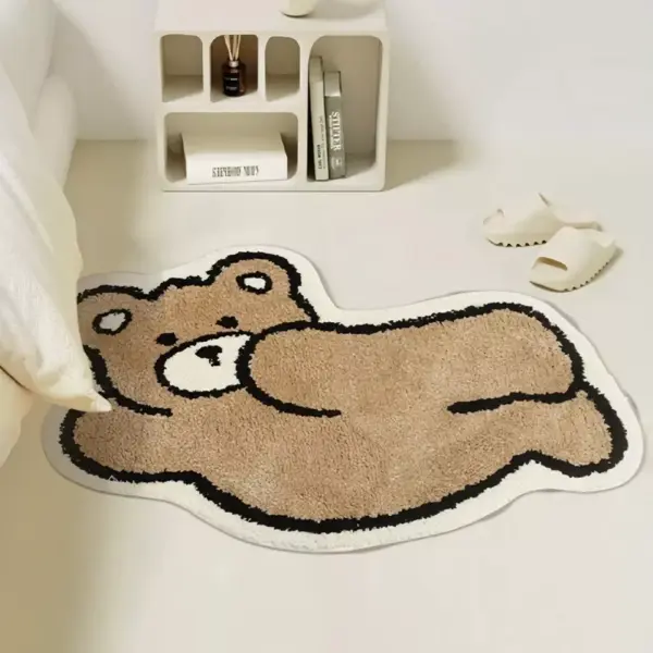 97849-88972a.webp Kawaii Bear Rug – Soft Faux Cashmere Area Rug for Kids & Living Spaces