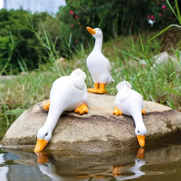 98080-49836c.webp Charming Duck Figurine Sculptures for Home and Garden Decor