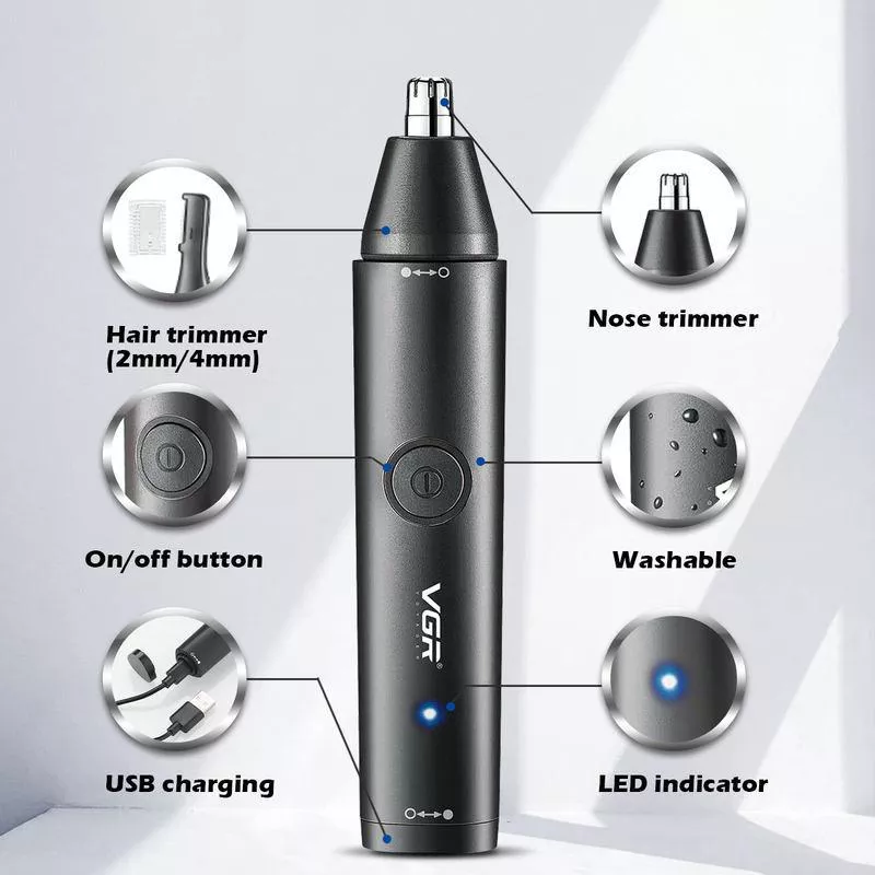 82703-7cbc37 2-in-1 Professional Electric Nose & Hair Trimmer