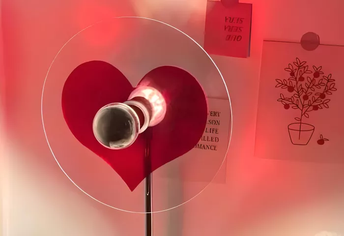 Romantic Heart-Shaped Sunset Projection Lamp