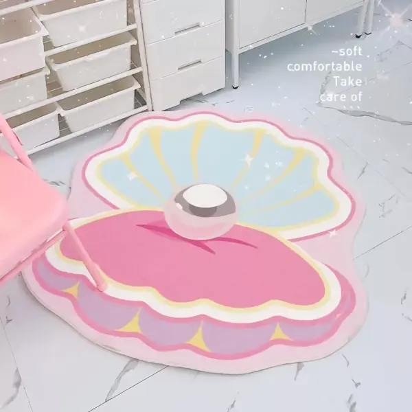Soft Pink Shell Carpet for Bedroom and Bathroom