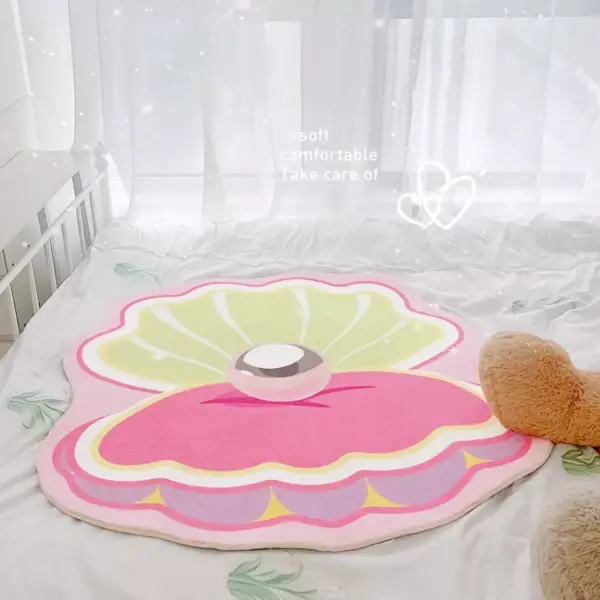 Soft Pink Shell Carpet for Bedroom and Bathroom