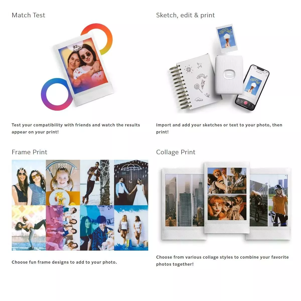 Instant Mini Smartphone Photo Printer