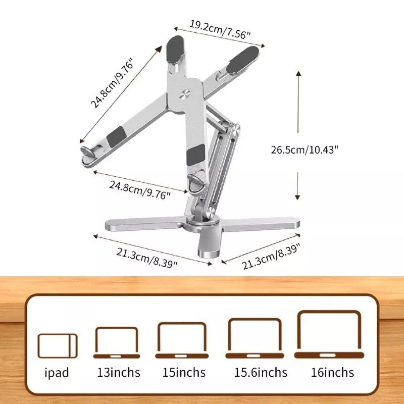 Rotatable Aluminum Laptop Stand