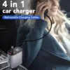 4-in-1 Retractable Car Charger