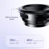 40W Portable Bluetooth Speaker with Waterproof Subwoofer & LED Lights