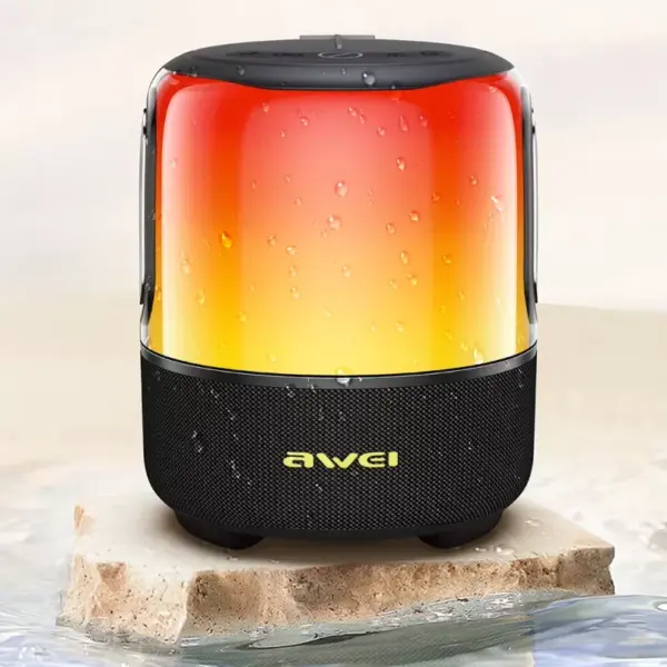 40W Portable Bluetooth Speaker with Waterproof Subwoofer & LED Lights