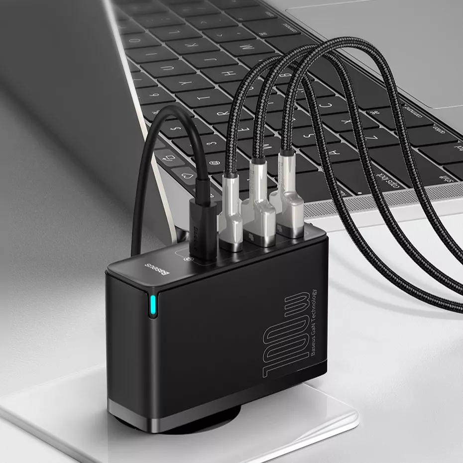 100W GaN USB Type C PD Fast Charger for Apple iPhone and MacBook