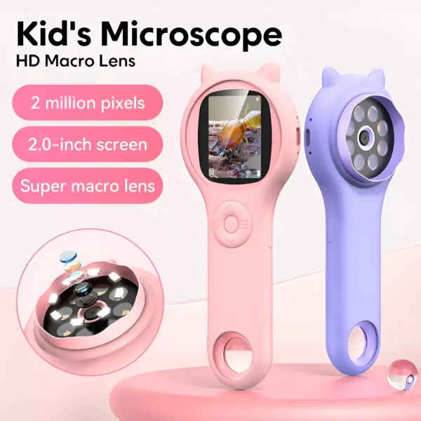 Kids Optical Microscope with Photo & Video Function