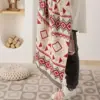 Bohemian Geometric Knitted Blanket