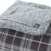 107058-461de1.webp Luxury Plaid King Blanket with Sherpa Reverse