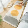 Luxurious Nordic-Inspired Fluffy Carpet with Tropical Plant Patterns