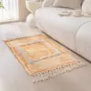 107196-c19b5d.webp Bohemian Cotton Linen Woven Tassel Rug