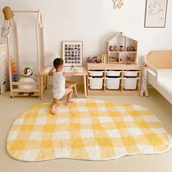 Versatile Plaid Large Area Rug