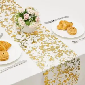 111903-7fdcc9.webp Luxurious Gold Foil Mesh Sequin Table Runner for Weddings and Special Events