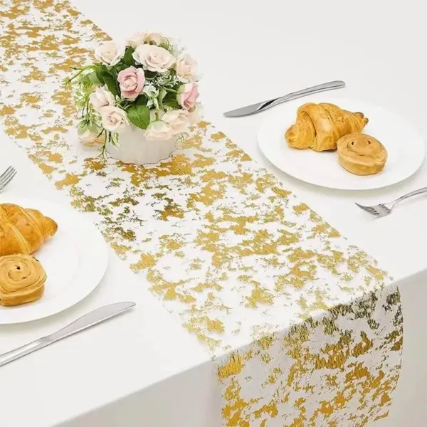 111903-7fdcc9.webp Luxurious Gold Foil Mesh Sequin Table Runner for Weddings and Special Events