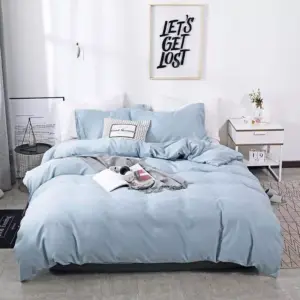 Luxurious Solid Duvet Cover Set with Pillowcases