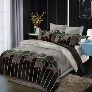 Luxury Geometric Quilt Cover Set